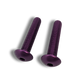 Aluminum Dome Head Bolt M8 x 40mm Pair for Crank Seal Guard Purple